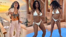 58 yaşındaki Salma Hayek'ten bikini şov! Dans ettiği anları paylaştı, fit vücudu dikkat çekti