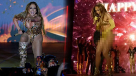 Jennifer Lopez'in sahnede eteği düştü! İç çamaşırıyla kalakaldı! "Kalsın sizde, geri istemiyorum!" diyerek seyircilere fırlattı