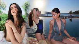 Güzel oyuncu Selin Türkmen'den nefes kesen tatil paylaşımı! Havuz pozlarıyla ortalığı yaktı geçti