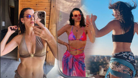 Müjde Uzman'dan olay tatil paylaşımı! Bikinisiyle sere serpe uzandı, fit vücudu dikkat çekti