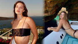 Ünlü oyuncu Afra Saraçoğlu'ndan tatil pozu! Mayolu paylaşımıyla dikkat çekti