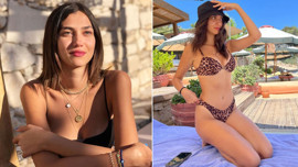 Aleyna Solaker'den olay tatil paylaşımı! Leopar desenli bikinisiyle verdiği pozlar yürek hoplattı