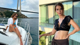 Çiğdem Batur'dan iddialı tekne paylaşımı! Mavi bikinisiyle pozlar verdi, kusursuz fiziği dikkat çekti