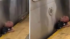 Metroda korkunç olay! Araç hareket edecekken yolcu araya sıkıştı