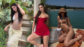 Oyuncu Derya Pınar Ak tatilden paylaştı! Beyaz renk bikinisiyle verdiği pozlar ortalığı yaktı geçti