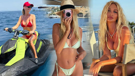 Tescilli güzel Victoria Lopyreva özel uçakla Türkiye'ye geldi! Tatil paylaşımlarıyla sosyal medyayı salladı