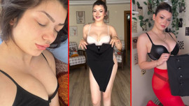 TikTok fenomeni Simge Barankoğlu tatile çıktı. Sütyenini çıkarıp şezlongda öyle poz verdi