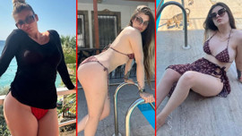 TikTok fenomeni Simge Barankoğlu kırmızı kalpli iç çamaşırıyla paylaştı takipçileri şaşırdı