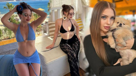 TikTok fenomeni Rabia Ünal yine olay oldu! Sadece göğüslerini kapatıp öyle poz verdi