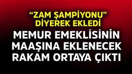 Memur emeklisinin maaşına eklenecek rakam ortaya ortaya çıktı! "Zam şampiyonu" diyerek ekledi