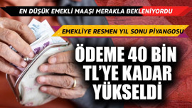 En düşük emekli maaşı bekleniyordu! Emekliye resmen yıl sonu piyangosu çıktı, ödeme 40 bin TL'ye yükseldi