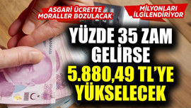 Asgari ücrette moralleri bozacak gelişme! Yüzde 35 zam gelirse  5.880,49 TL'ye yükselecek! Milyonları ilgilendiriyor