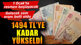 1 Ocak 2026'da resmen başlayacak! 1494 TL'ye yükseldi! Gelen zam oranı belli oldu