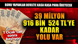 1 Ocak'tan sonra bunu yapanlar devlete kasa kasa para ödeyecek! 39 milyon 916 bin 524 TL'ye kadar yolu var