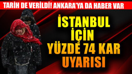 İstanbul için yüzde 74 kar uyarısı! Tarih de verildi