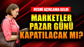Marketler pazar günü kapatılacak mı? Resmi açıklama geldi
