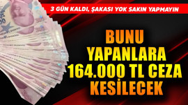 3  gün kaldı, şakası yok! Bunu yapanlara 164.000 TL ceza kesilecek