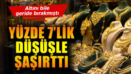 Altını bile geride bırakmıştı, yüzde 7'lik  düşüşle şaşırttı