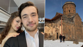 Burak Dakak ile Leyla Tanlar'ın aşk dolu kar tatili!