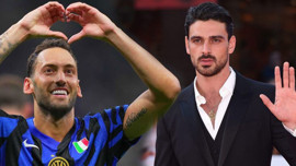 Milli futbolcu Hakan Çalhanoğlu, İtalyan oyuncu Michele Morrone ile bir araya geldi! İkilinin karesi sosyal medyada yoğun ilgi gördü