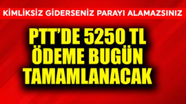 Kimliksiz giderseniz parayı alamazsınız! PTT'de 5250 TL ödeme bugün tamamlanacak