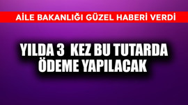 Aile Bakanlığı güzel haber resmen verdi! Yılda 3 kez bu tutarda ödeme yapılacak