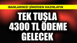 IBAN'ları hazırlayın! Tek tuşla 4300 TL ödeme gelecek