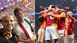 Galatasaray taraftarı Kıvanç Tatlıtuğ mücadeleyi tribünde izledi!