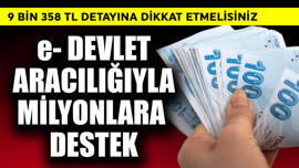 e Devlet aracılığıyla milyonlarca vatandaşa destek! 9.358,50 TL detayına dikkat