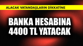 Banka hesabına 4400 TL yatacak! Alacaklar dikkat