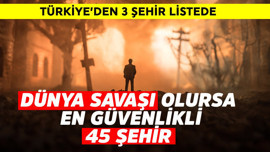 Dünya savaşı olursa en güvenlikli 45 şehir açıklandı! Türkiye'den 3 şehir var