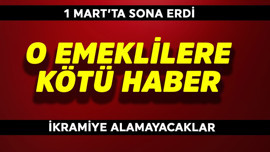 O emeklilere kötü haber! 1 Mart'ta bitti ikramiye alamayacaklar