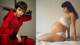 Anne olmanın mutluluğunu yaşamıştı! La Casa De Papel'in Tokyo'su Ursula Carbero'dan karnı burnunda pozlar!