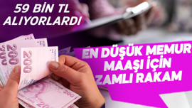 En düşük memur maaşı için zamlı rakam! 59 bin TL alıyorlardı