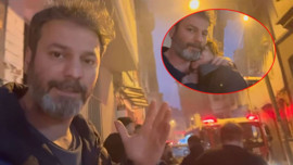 Oyuncu Ufuk Özkan'ın kardeşi Umut Özkan'ın sokağında yangın faciası! "Son anda evden çıkabildik"