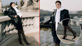 Sibel Can'dan Paris çıkarması! İlginç tasarımlı ayakkabısı olay oldu