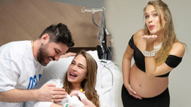 Taze anne Begüm Öner'den mutlu aile paylaşımı! Minik kızları Karya ile poz verdiler