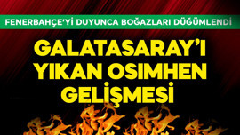 Galatasaray'ı yıkan Osimhen gelişmesi! Taraftarın Fenerbahçe'yi duyunca boğazı düğümlendi