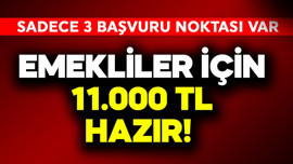 Emekliler için 11.000 TL hazır! Sadece 3 başvuru noktası var