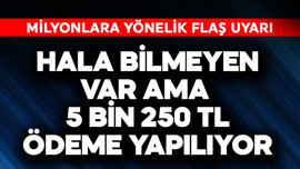 Milyonlara flaş uyarı! Hala bilmeyen var ama 5.250 TL ödeme yapılıyor