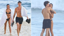 Ünlü şarkıcı plajda aşka geldi! Brezilyalı sevgilisiyle romantik anlar yaşadı