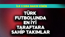Türk futbolunda en iyi taraftara sahip takımlar açıklandı! İlk 3 sırada bakın kim var