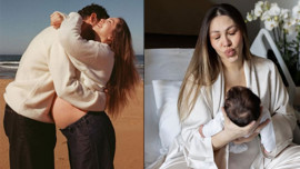 Taze anne Damla Altun'dan sürpriz paylaşım! Minik oğlu Ege'nin yüzünü ilk kez paylaştı