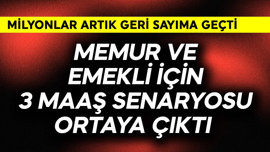 Memur ve emekli için 3 maaş senaryosu ortaya çıktı