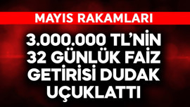 3.000.000 TL'nin 32 günlük getirisi dudak uçuklattı! Yok böyle bir rakam
