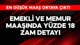 Emekli ve memur maaşında yüzde 18 zam detayı! En düşük maaş ortaya çıktı