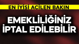 Emekliliğiniz iptal edilebilir! Acilen bakın