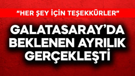 Galatasaray'da beklenen ayrılık gerçekleşti: "Her şey için teşekkürler"
