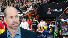 Galler Prensi William İstanbul'da: Avrupa Ligi finalini tribünden takip etti