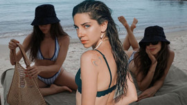 Elvin Levinler'den cesur tatil paylaşımı: Bikinisiyle sere serpe uzandı